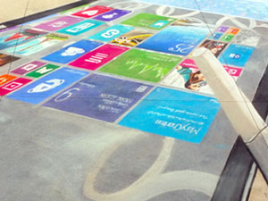 Microsoft Surface Tablet 3D skew top view