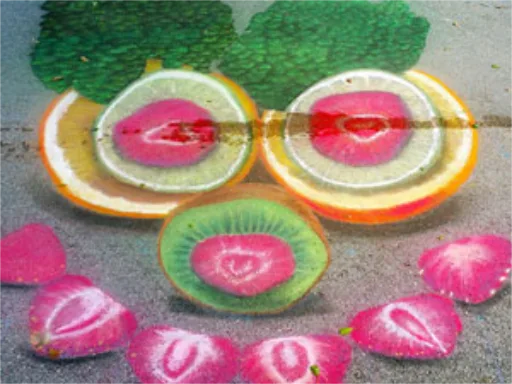 Sun Sentinel Living Healthy Expo 2016 3D chalk art