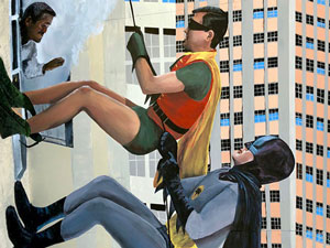 Batman & Robin mural