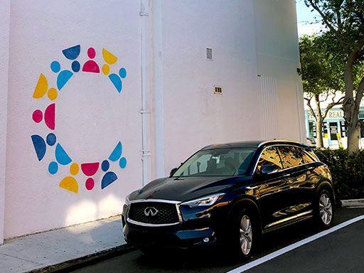 Palm Beach Cultural Council chalk wall logo