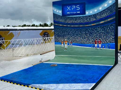 Interactive Wall-to-Floor 3D artwork for the 2026 College Football Playoff Playlist Live! concert.