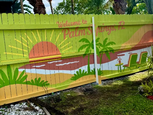 Wall mural for short term rental property.